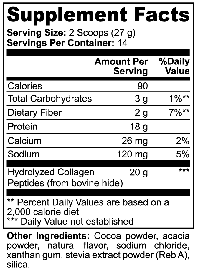Collagen Peptides Powder (Chocolate)