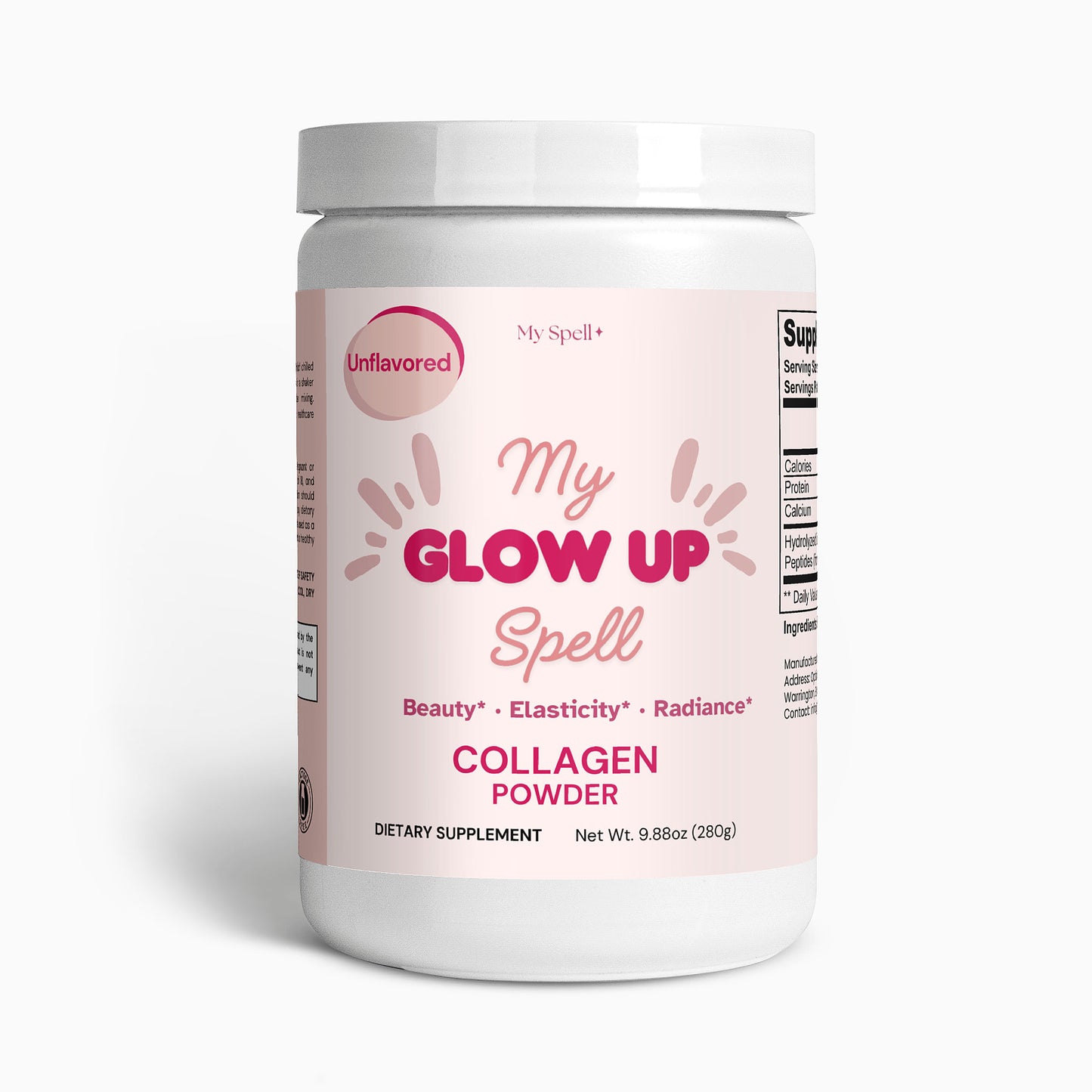 My Spell Unflavored Collagen Peptides Powder for Women - Supports Healthy Skin, Hair, Nails, Joints, and Bones, Gluten Free, Lactose Free