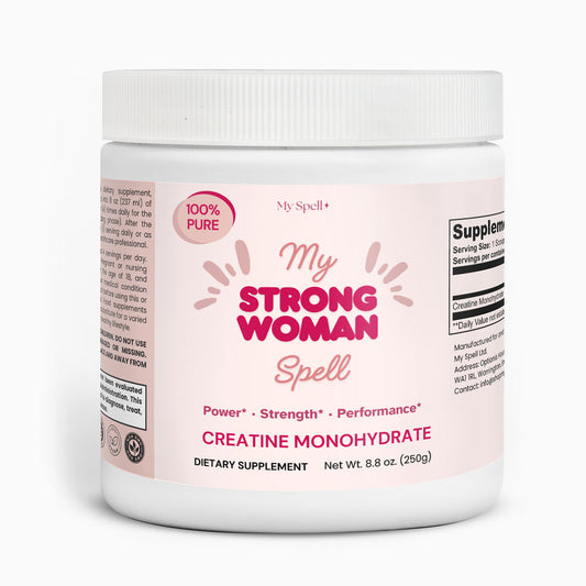 My Spell Creatine Monohydrate – vegan, gluten free creatine powder to support muscle strength, performance, and recovery for women