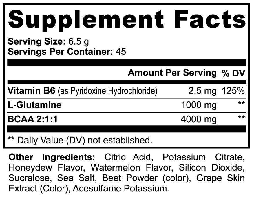 BCAA Powder (Honeydew & Watermelon)