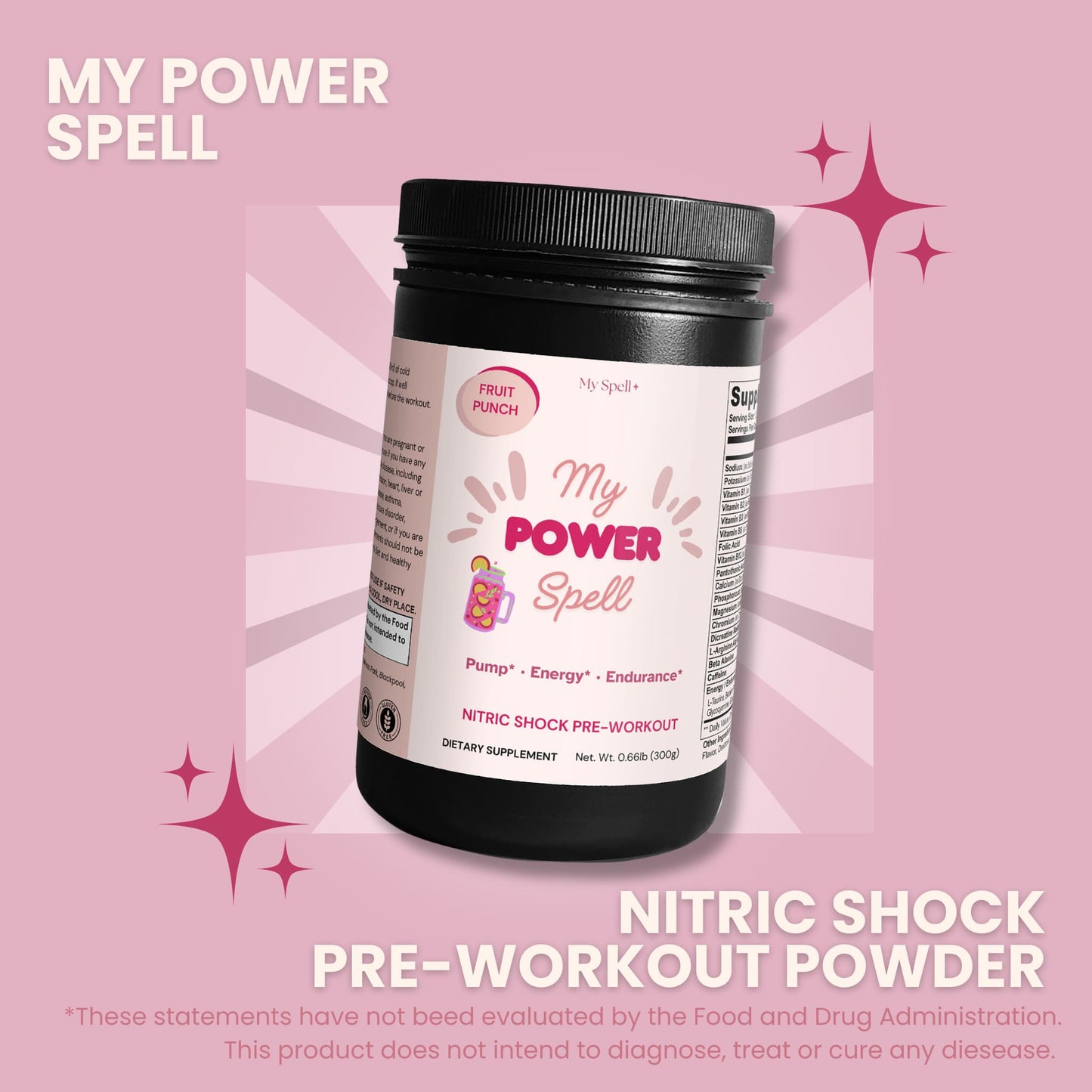 Nitric Shock Pre-Workout Powder (Fruit Punch)