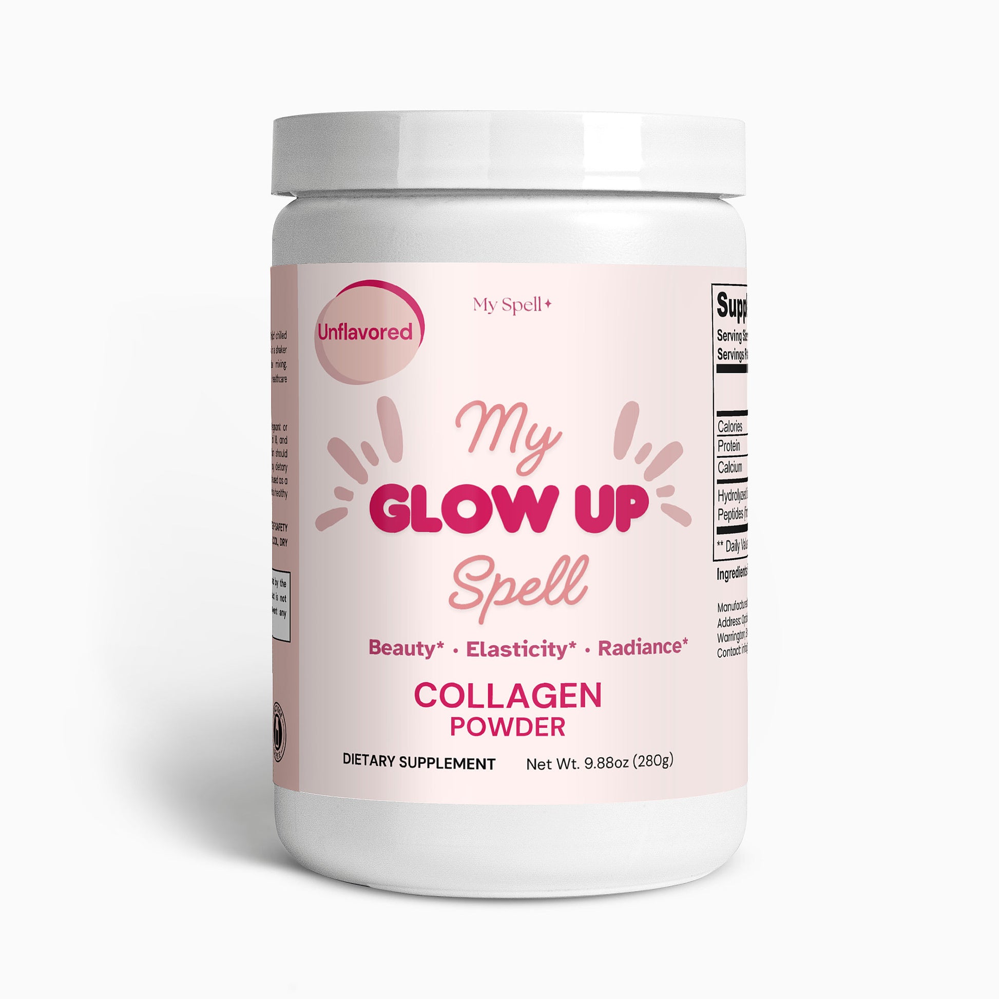 My Spell Unflavored Collagen Peptides Powder for Women - Supports Healthy Skin, Hair, Nails, Joints, and Bones, Gluten Free, Lactose Free